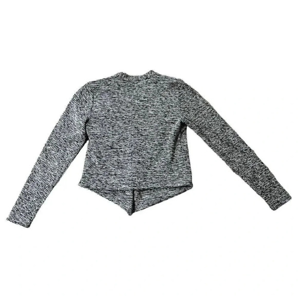 Ann Taylor Women's Black and Grey Boucle Moto Jacket Open Front Drape Size XS - Picture 3 of 7